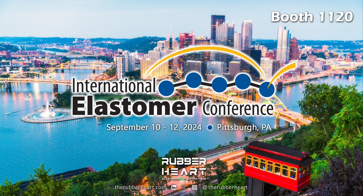 therubberheart's tweet photo. 🚨 1 WEEK TO GO!!!

It’s only one week until the @RubberDivision, ACS International Elastomer Conference 2024 #RubberIEC 

Visit us on Booth 1120 at DLCC in Downtown Pittsburgh, PA 🇺🇸 from 10th - 12th September 2024.

Register your attendance today for unrivalled networking opportunities for the global #rubberindustry. We look forward to seeing you there! 🤝 👀 

✍️ https://t.co/5yRBt9UYfe

🖤 https://t.co/1JJCuIuaKd 

#RubberHeart♾️ #RubberMarketing