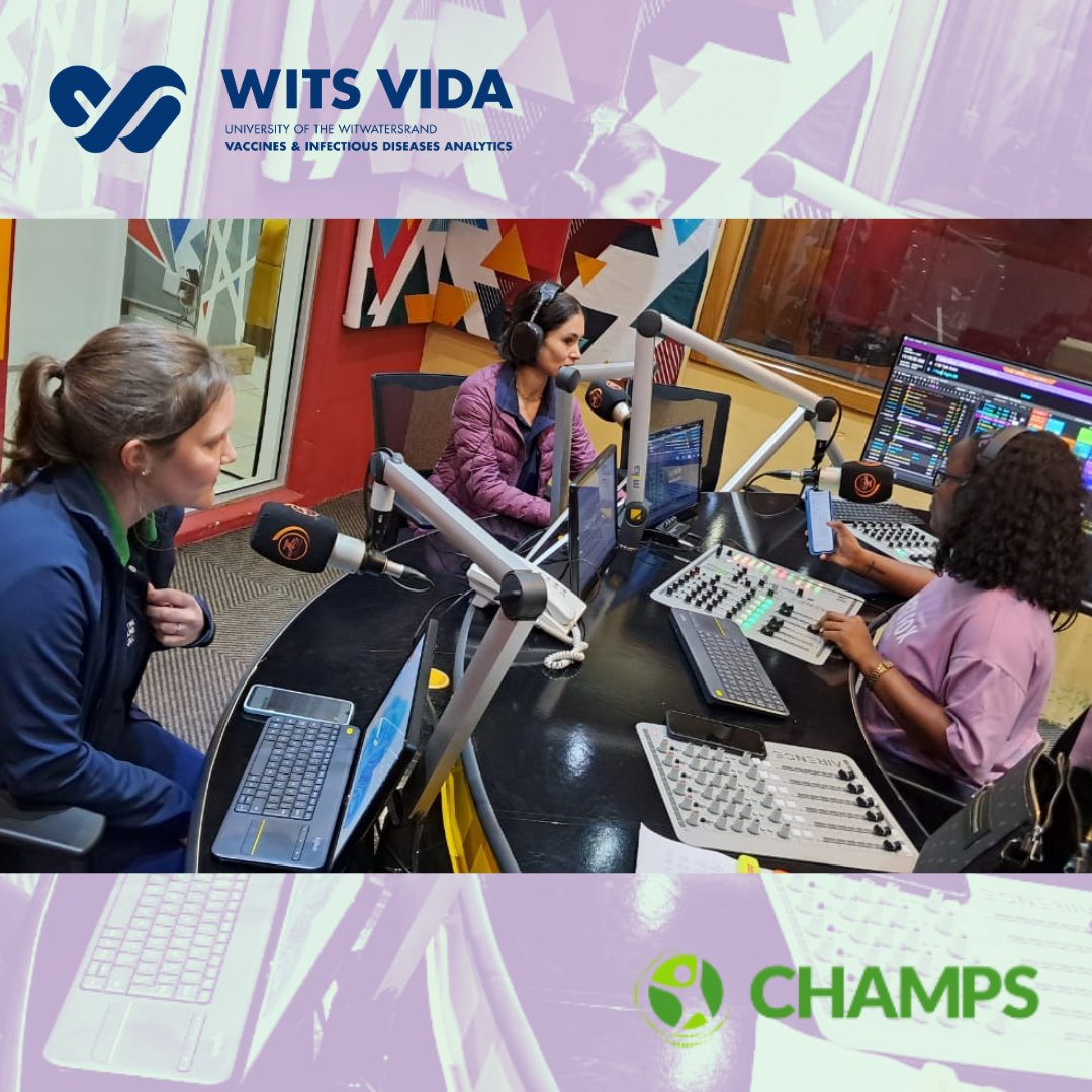 Wits VIDA Research Unit (@witsvida) on Twitter photo Did you know? Wits VIDA Child Health and Mortality Prevention Surveillance (CHAMPS) has a regular slot on our local community radio station <a href="/jozifm/">Jozi FM</a> 105.8 FM, Mondays at 11:00 - Read more about <a href="/CHAMPS_Health/">CHAMPS</a> here: wits-vida.org/work/champs-st… <a href="/WitsHealthFac/">Wits Faculty of Health Sciences</a> <a href="/ShabirMadh/">Shabir Madhi</a> Did you know? Wits VIDA Child Health and Mortality Prevention Surveillance (CHAMPS) has a regular slot on our local community radio station <a href="/jozifm/">Jozi FM</a> 105.8 FM, Mondays at 11:00 - Read more about <a href="/CHAMPS_Health/">CHAMPS</a> here: wits-vida.org/work/champs-st… <a href="/WitsHealthFac/">Wits Faculty of Health Sciences</a> <a href="/ShabirMadh/">Shabir Madhi</a>