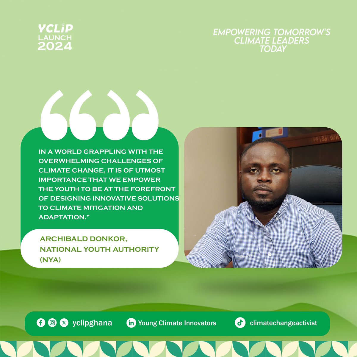 yclipghana's tweet photo. We’re looking forward to yet another exciting session of our program today! 
#yclipghana #ccseghana #ClimateActionNow #hbcugreenfund #unitar https://t.co/DZVQt4ytpD