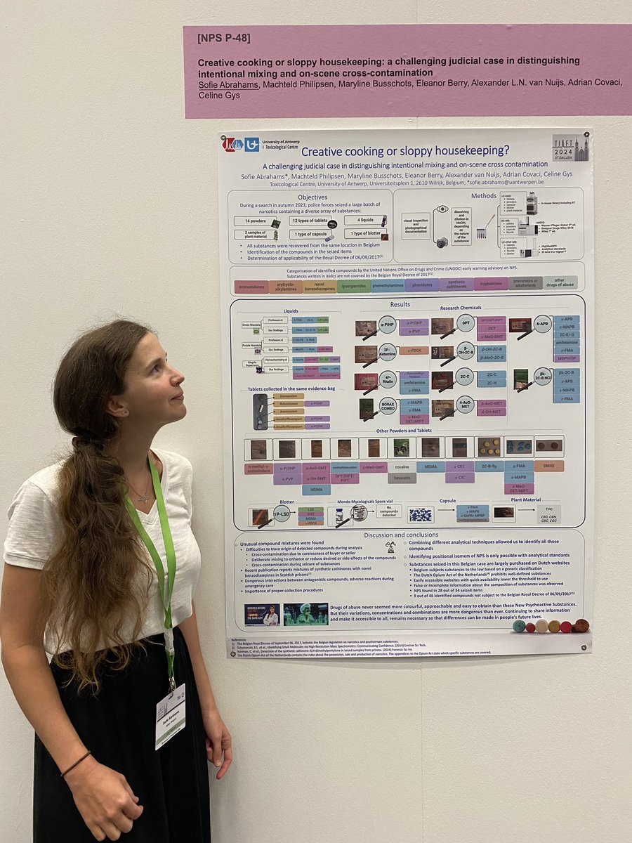 Are you at #TIAFT2024? Come check out our NPS poster of the <a href="/toxcentre_ua/">Toxicological Centre UA</a> during the breaks - Sofie and I will happily answer your questions! 
<a href="/TIAFT_Tweets/">TIAFT</a>