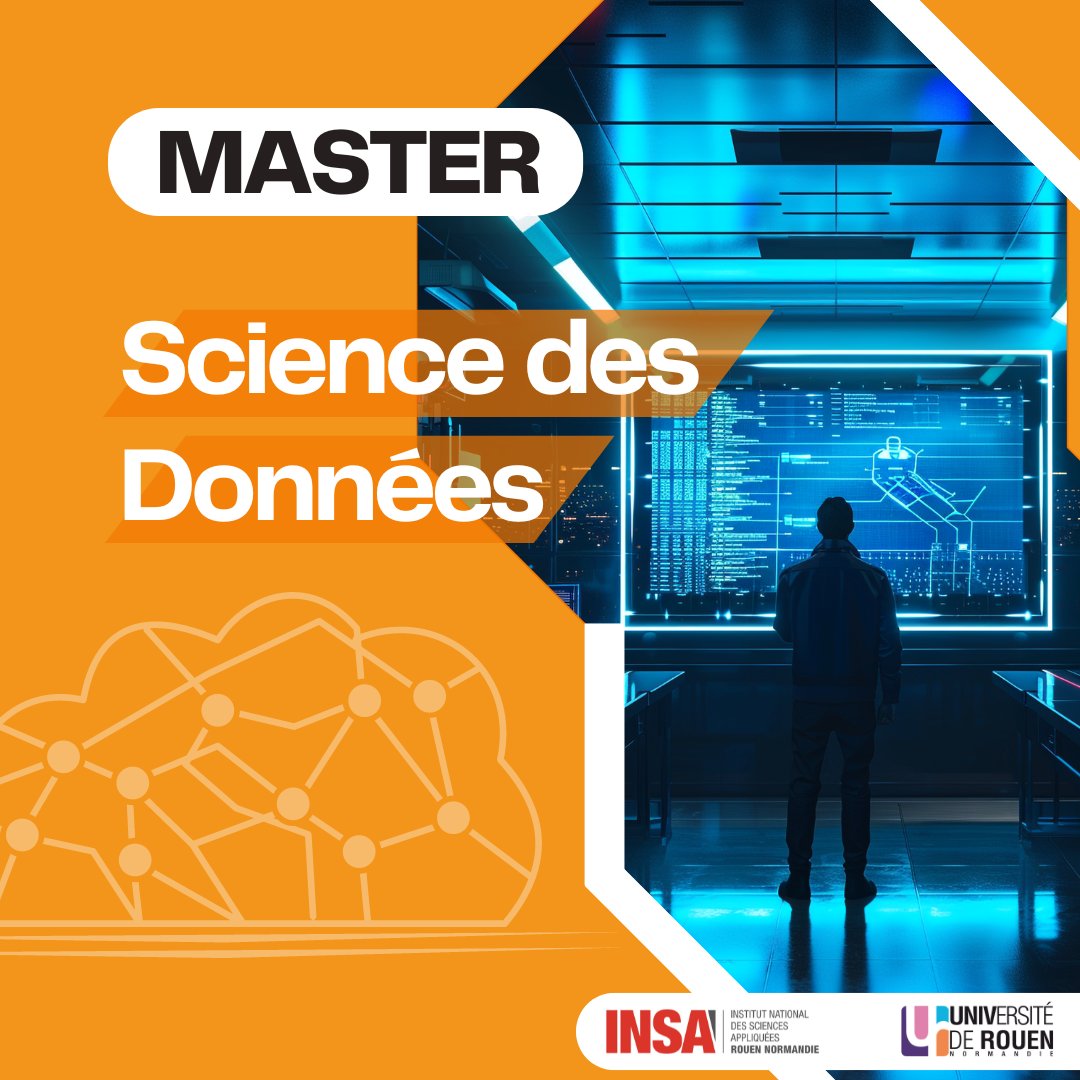 Master Science des Données Université de Rouen (@mastersidrouen) on Twitter photo Le Master Science des Données, c'est quoi?
C'est le Master en #iA de l'<a href="/univrouen/">Université de Rouen Normandie</a> & <a href="/insarouen/">INSA Rouen Normandie</a>. Il offre un programme d'études théoriques & pratiques à l'interface de l'informatique, des maths & des technos mobiles & embarquées
Plus d'infos sur mastersd.univ-rouen.fr Le Master Science des Données, c'est quoi?
C'est le Master en #iA de l'<a href="/univrouen/">Université de Rouen Normandie</a> & <a href="/insarouen/">INSA Rouen Normandie</a>. Il offre un programme d'études théoriques & pratiques à l'interface de l'informatique, des maths & des technos mobiles & embarquées
Plus d'infos sur mastersd.univ-rouen.fr