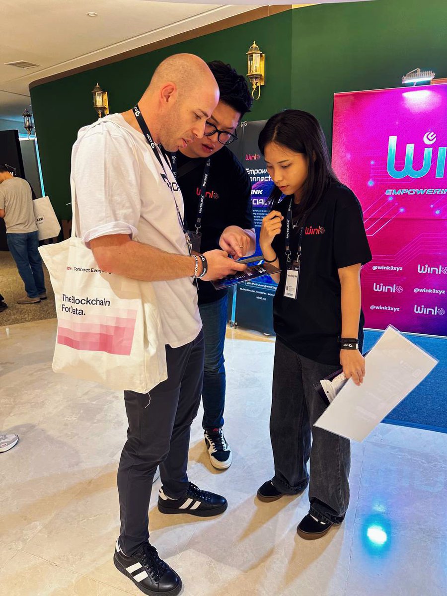 wink3xyz's tweet photo. Weโre live at #KBW2024 and thrilled to connect with amazing people! ๐ค Swing by our booth to meet the team and snag some freebies! ๐
#Wink3 #WeTink #Wink https://t.co/LmZPGLUpvr