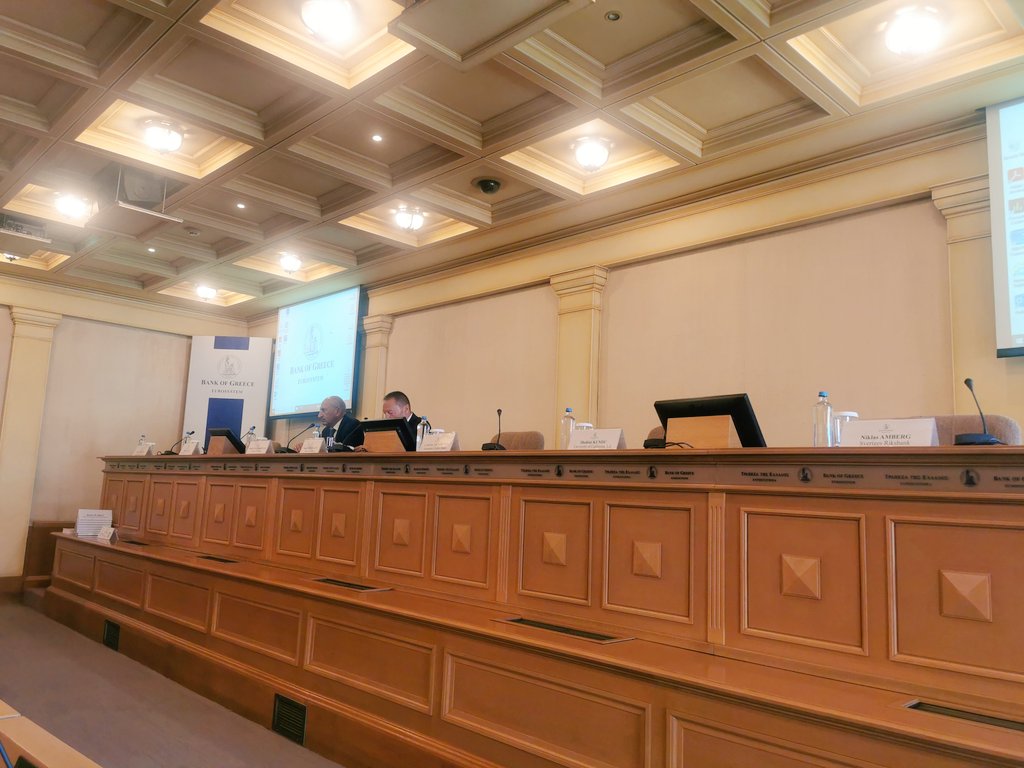 Sotirios Kokas (@skokas01) on Twitter photo Day 2 of the <a href="/cepr_org/">CEPR</a> 6th ES Conference begins with a warm welcome at the <a href="/BankofGreece/">Τράπεζα της Ελλάδος</a>, featuring a speech from the Governor Yannis Stournaras. Excited for another day of discussions and knowledge sharing! <a href="/Essex_EBS/">Essex Business School</a> #Banks #CorporateFinance #Greece Day 2 of the <a href="/cepr_org/">CEPR</a> 6th ES Conference begins with a warm welcome at the <a href="/BankofGreece/">Τράπεζα της Ελλάδος</a>, featuring a speech from the Governor Yannis Stournaras. Excited for another day of discussions and knowledge sharing! <a href="/Essex_EBS/">Essex Business School</a> #Banks #CorporateFinance #Greece
