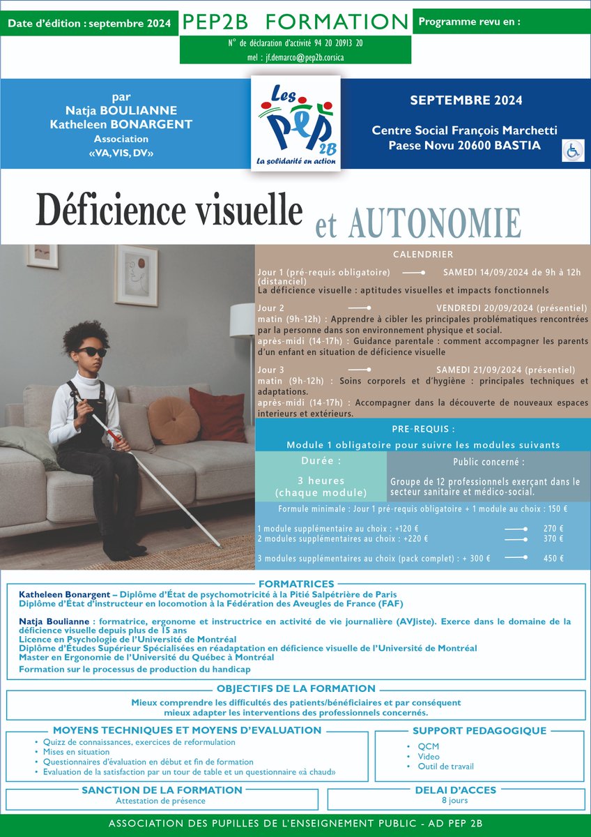pep_2b's tweet photo. Encore possible de s'inscrire, il reste quelques places !
#formation #formationprofessionnelle #MedicoSocial #deficiencevisuelle #malvoyants #nonvoyants #Aveugle #sensoriel #Autonomie #handicap #handicapvisuel https://t.co/XGJNIFxSMK