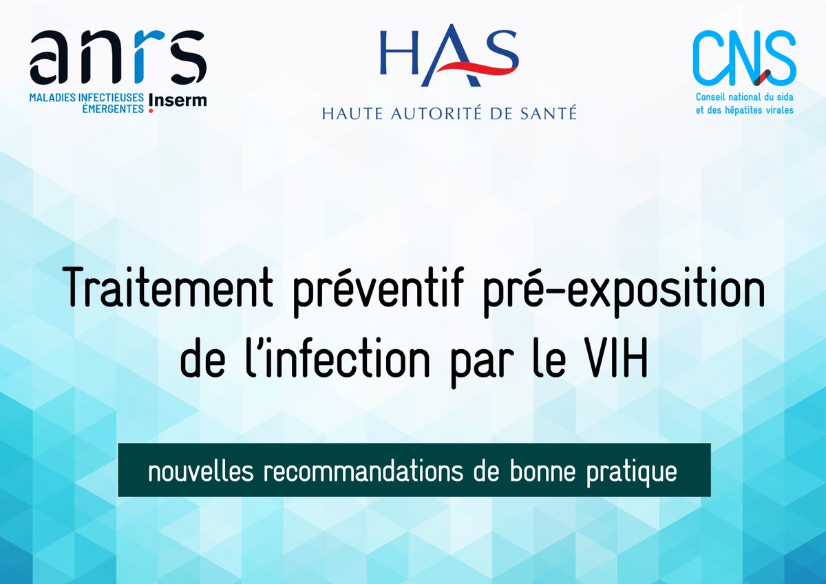 CNSsante's tweet image. 🔎 #VIH et #PrEP: nouvelles recommandations de bonne pratique
→ @HAS_sante @CNSsante @agenceANRS

Chapitre placé sous la coordination du Docteur Cédric Arvieux (Infectiologue, @CHURennes )

👉🏽 urlz.fr/qYGw