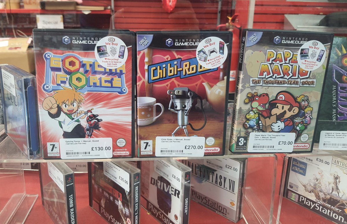 leighwynne33's tweet photo. Omg, I have #GotchaForce & #ChibiRobo, and look how much these are going for in #CEX in Liverpool! DAM!!! 😱😨
Sitting on Fortune!! 🤣 https://t.co/EmH374GWjr