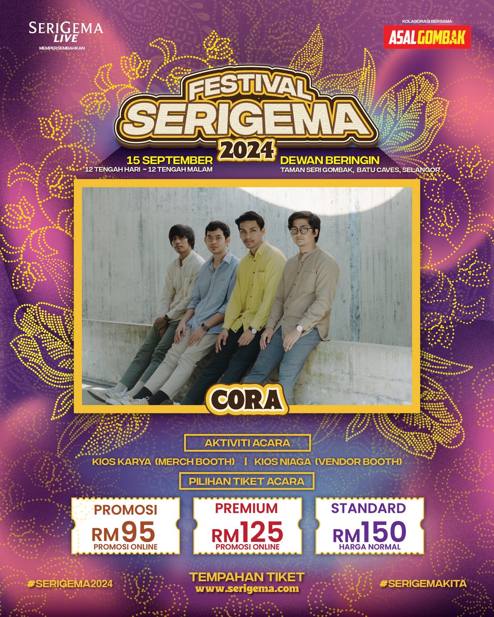 Antara barisan artis untuk persembahan di Festival Seri Gema 2024! 

Dapatkan tiket di serigema.com 

#SeriGema2024 #SeriGemaLive #SeriGemaKita