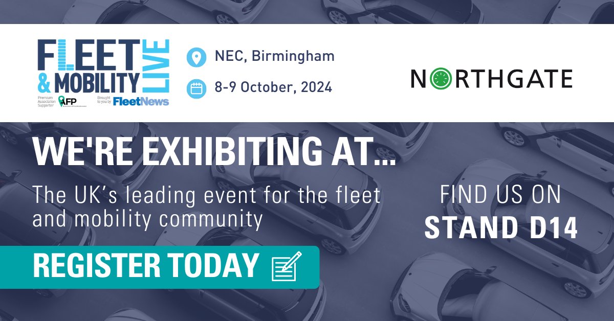 NorthgateVHire's tweet photo. We are exhibiting at Fleet and Mobility Live 2024 - the UK’s leading event for the fleet and mobility community!

We would love to connect with you at our stand (D14). Register now: https://t.co/HmJHNUbILm

#FleetandMobilityLive #FleetandMobilityLive2024 https://t.co/zdffAqL94H