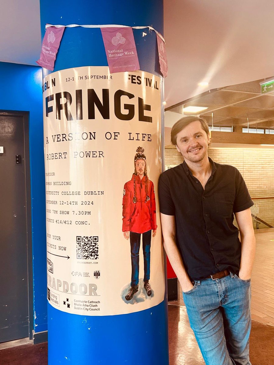 UCD Arts&Humanities (@humanitiesucd) on Twitter photo We are delighted to welcome back our very own <a href="/RobertPower/">Robert Power</a> back to premiere 'A Version of Life' in #TrapdoorUCD as part of the Dublin Fringe Festival, 12-14 Septemberπ
'A Version of Life' isΒ an exciting new work conceptualised by Robert, a BA Humanities student and We are delighted to welcome back our very own <a href="/RobertPower/">Robert Power</a> back to premiere 'A Version of Life' in #TrapdoorUCD as part of the Dublin Fringe Festival, 12-14 Septemberπ
'A Version of Life' isΒ an exciting new work conceptualised by Robert, a BA Humanities student and