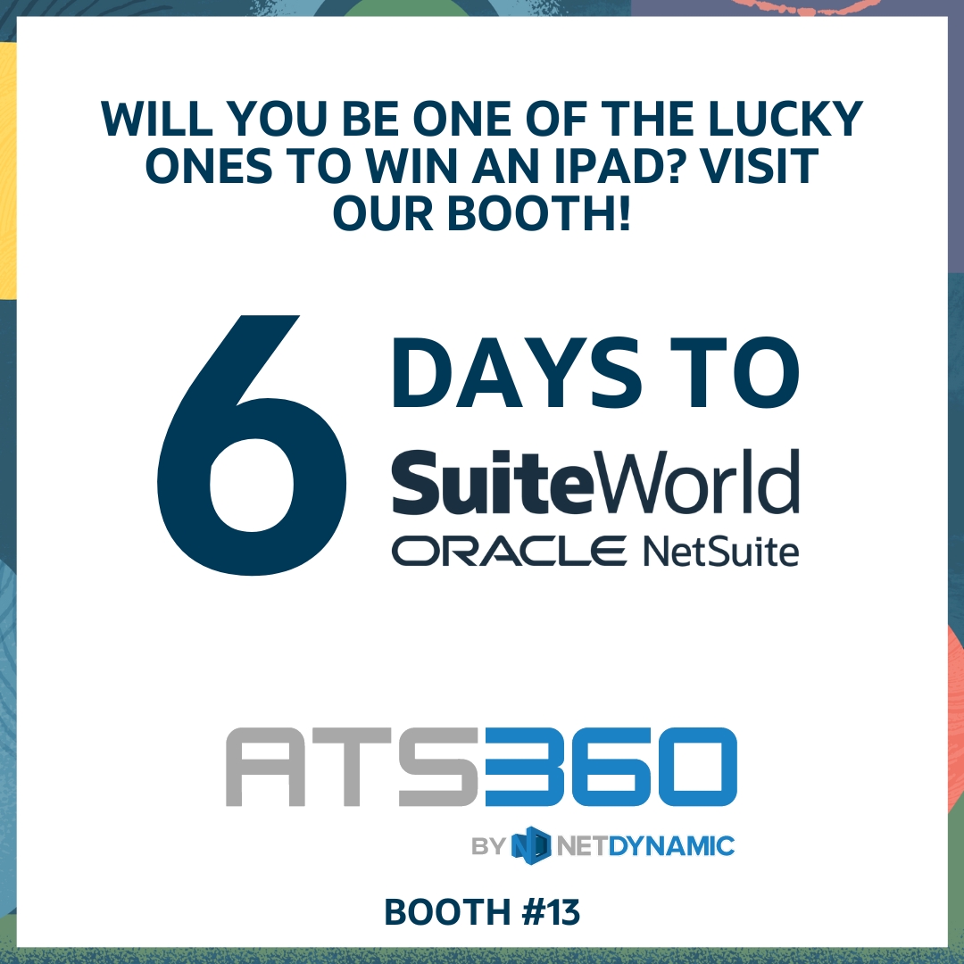 Net_Dynamic's tweet image. Will you be one of the 🍀lucky🍀 ones to win an iPad? Don’t miss out
Visit our booth #13 and learn more on ➡️ow.ly/J7b750TaSWB Exciting surprises await!
#NetSuitePartner #SDN #emergingpartner #suiteworldsponsor #NetSuite #SuiteWorldCountdown