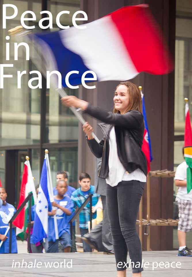 #CallToPeace! Join us in honoring one country daily, sending Peace and Love to Humanity. Peace in the French Republic!
.Join us for Peace Day in Daley Plaza on Monday Sept. 23rd at 11:30 am. 
.
.
.
   #light #energy #france
 #peaceintheworld #inhaleworldexhalepeace