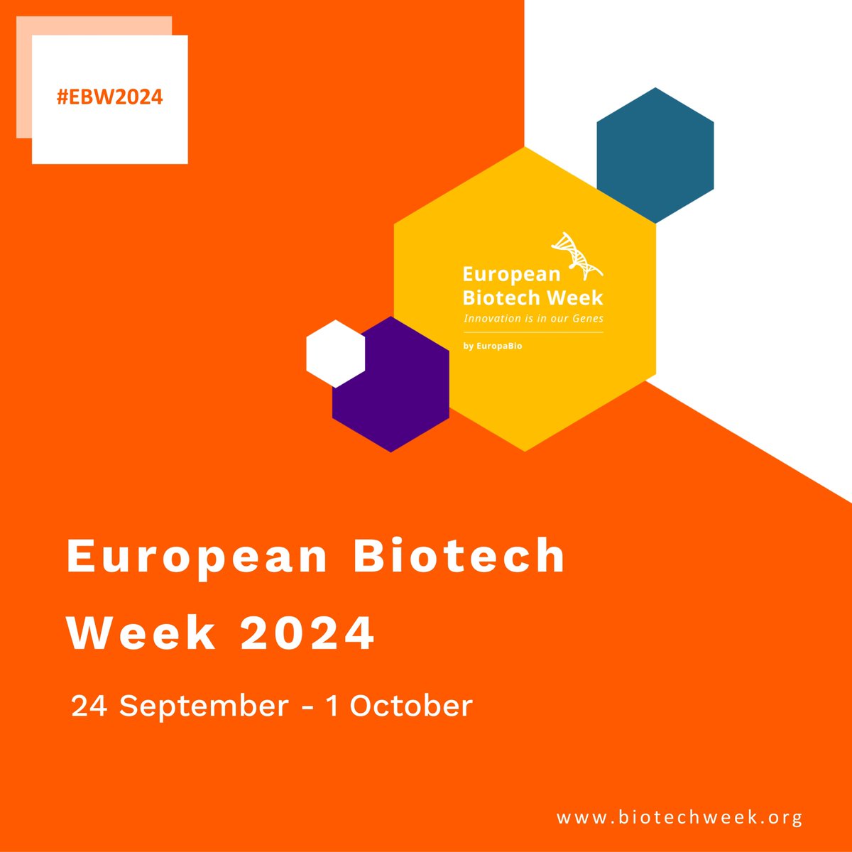 pbio_pt's tweet photo. We are thrilled to be part of the 12th edition of the #EuropeanBiotechWeek, a week-long series of events aiming at making #biotech accessible to everyone!
The #EBW24 is happening from 24/09 to 01/10. Discover more: https://t.co/BOpFkRvWn2! @European Biotech Week @EuropaBio #PBIO https://t.co/abiDIK1fUw