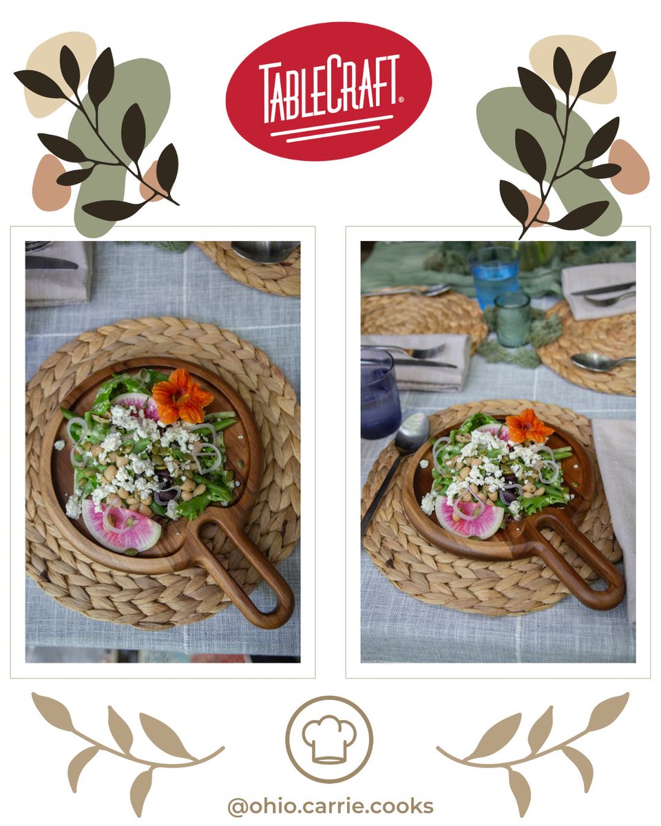 greenwald_sales's tweet image. This salad is dishing out style—and an explosion of flavor! 💁‍♀️🥗

Chef Carrie’s secret ingredient? @tablecraft_fs&apos;s Acacia Collection wood serving board! 

Discover the tools that turn recipes into art 🖼️

#localchef #tablecraft #tablecrafttuesdaytidbit #foodservice #weareMAFSI