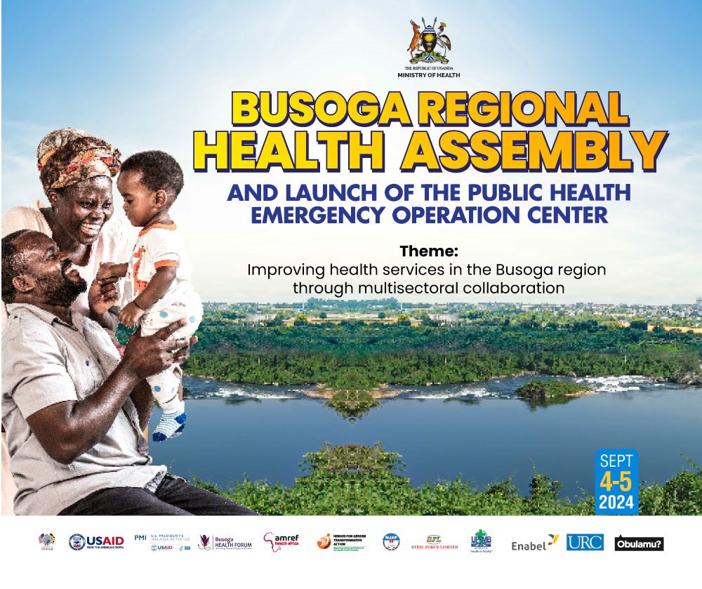 Busoga Health Forum (@busogahealth) on Twitter photo With our partners across the region, <a href="/JinjaRRH/">Jinja Regional Referral Hospital</a> and <a href="/MinofHealthUG/">Ministry of Health- Uganda</a>, bring you the first-ever Annual Regional Health Assembly (RHA) for Busoga Region. The event will take place from 4th–5th Sept, 2024 at the Source of the Nile Hotel in Jinja City.
#RegionalHealthAssemblyJinja With our partners across the region, <a href="/JinjaRRH/">Jinja Regional Referral Hospital</a> and <a href="/MinofHealthUG/">Ministry of Health- Uganda</a>, bring you the first-ever Annual Regional Health Assembly (RHA) for Busoga Region. The event will take place from 4th–5th Sept, 2024 at the Source of the Nile Hotel in Jinja City.
#RegionalHealthAssemblyJinja