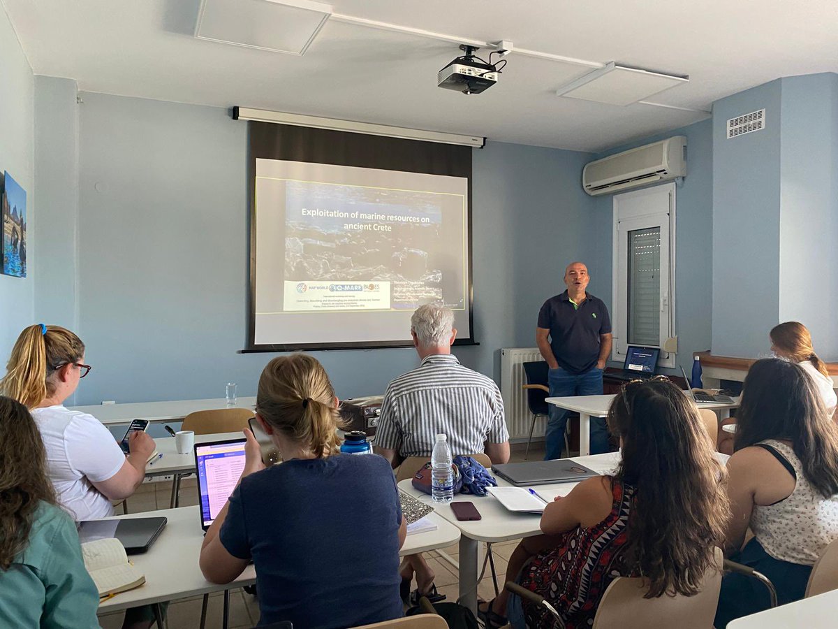 Local archaeologist Theotokis Theodoulou presents the exploitation of marine resources on ancient Crete