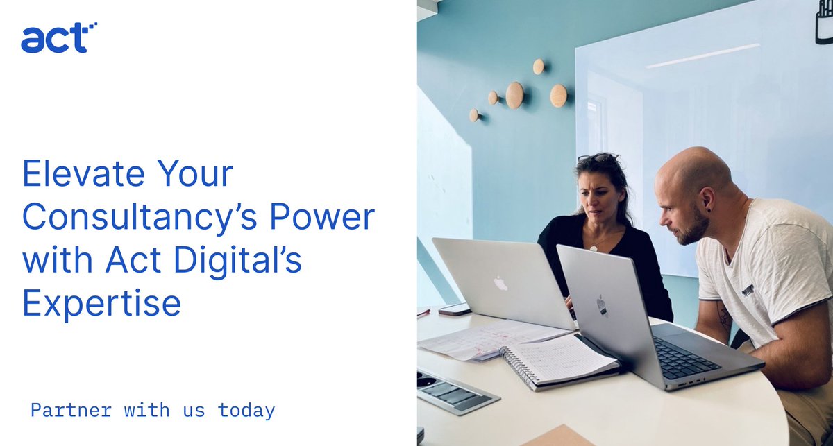Elevate Your Consultancy’s Power with Act Digital’s Expertise.

🔗Learn more about how we can work together to ensure customer satisfaction here: bit.ly/3TcPHdk

#Consulting #TechPartnership #ClientSuccess #ActDigitalSerbia #BusinessDiversification