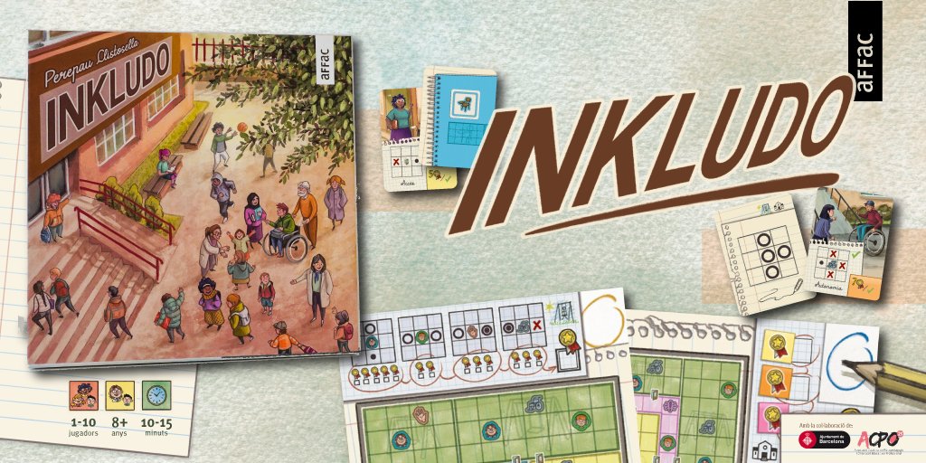 Estrenem Inkludo, el joc de taula sobre inclusió! 🧩

Dissenyat per a infants i adolescents a partir de 8 anys, aquest joc estratègic planteja un repte emocionant: construir el centre educatiu més inclusiu.

El podeu aconseguir a la nostra web ➡️ affac.cat/affac/inkludo/