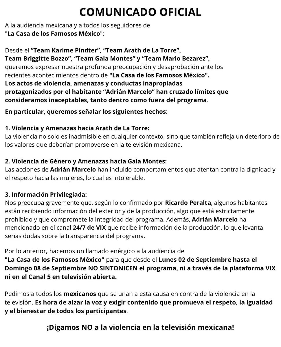 🚨AYUDEN A DIFUNDIR POR FAVOR 🚨
#LaCasaDeLosFamosoMx2 #TeamMar <a href="/ArathdelaTorre/">Arath De La Torre</a> <a href="/karimepindter_/">KP</a> <a href="/briggi_bozzooo/">Briggi Bozzo</a> <a href="/GalaMontes2/">Galamontes</a> <a href="/mario_bezares/">Mario Bezares</a>