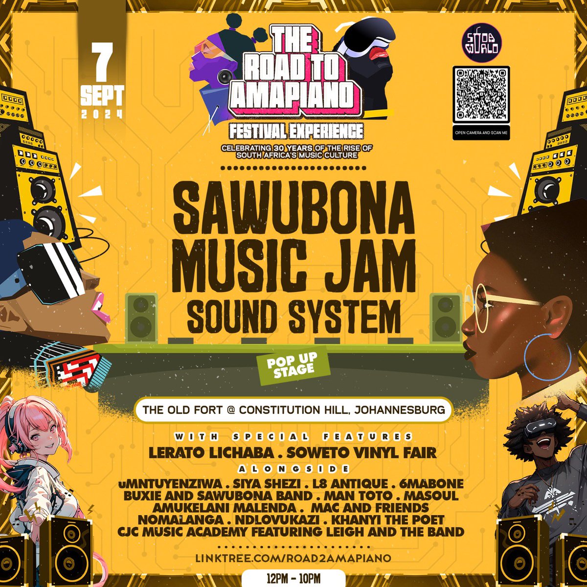 JHBLive (@jhblive) on Twitter photo For over 18 years, <a href="/sawubonamusicjm/">sawubonamusicjam</a> has had shows every Tuesday in Shawela, Soweto. In celebrating 30 years of SA music, fans from across the world can experience it through the #Road2Amapiano global dance floor.
Join the Sawubona stage.
Tickets: linktr.ee/road2amapiano For over 18 years, <a href="/sawubonamusicjm/">sawubonamusicjam</a> has had shows every Tuesday in Shawela, Soweto. In celebrating 30 years of SA music, fans from across the world can experience it through the #Road2Amapiano global dance floor.
Join the Sawubona stage.
Tickets: linktr.ee/road2amapiano