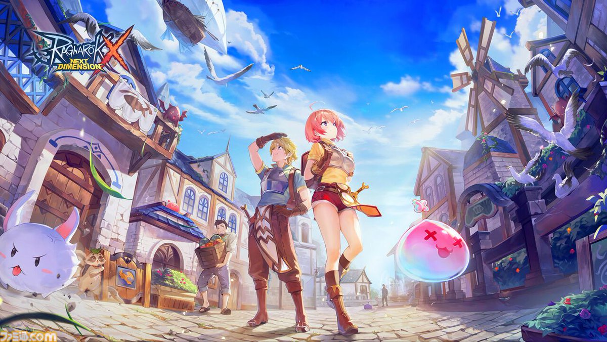 famitsu's tweet photo. 『RO』シリーズ最新作となるスマホ向けMMORPG『ラグナロクX』のサービス提供が決定。本日（9/3）より事前登録を開始
https://t.co/1bFEZvV5jM

強力なモンスターが待ち受けるダンジョンや、プレイヤーどうしのバトルなどのコンテンツを用意。広大なミッドガルドの世界���“極”難度のラグナロクに挑め。 https://t.co/1JOBDqcTgf