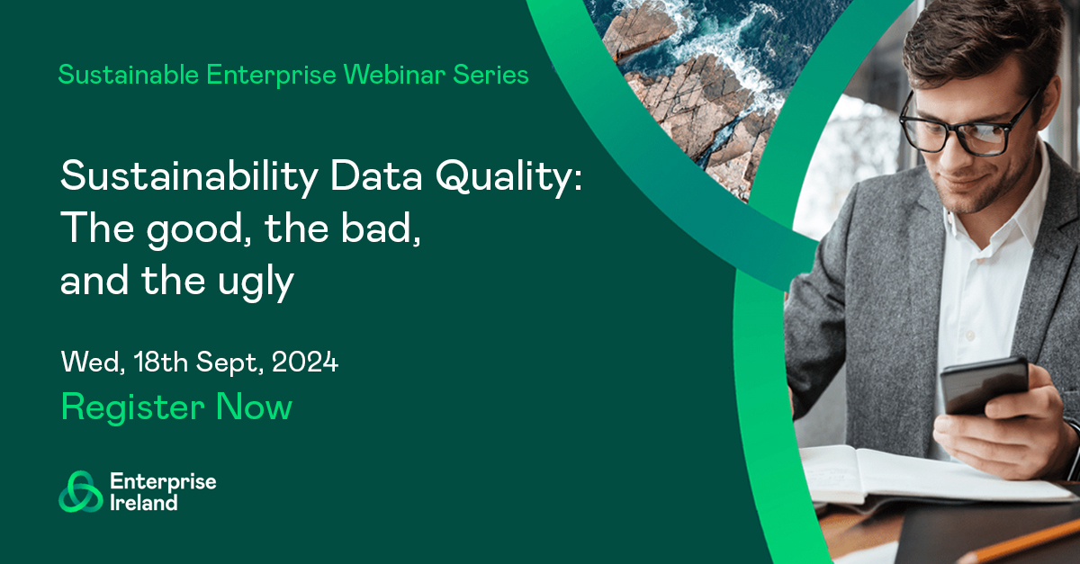Enterprise Ireland (@entirl) on Twitter photo Discover the complexities of managing sustainability data and gain expert insights on how to effectively interpret this data to boost your business’ sustainability performance. <a href="/EnergyElephant/">EnergyElephant</a>
Register now: shorturl.at/oq7eV Discover the complexities of managing sustainability data and gain expert insights on how to effectively interpret this data to boost your business’ sustainability performance. <a href="/EnergyElephant/">EnergyElephant</a>
Register now: shorturl.at/oq7eV
