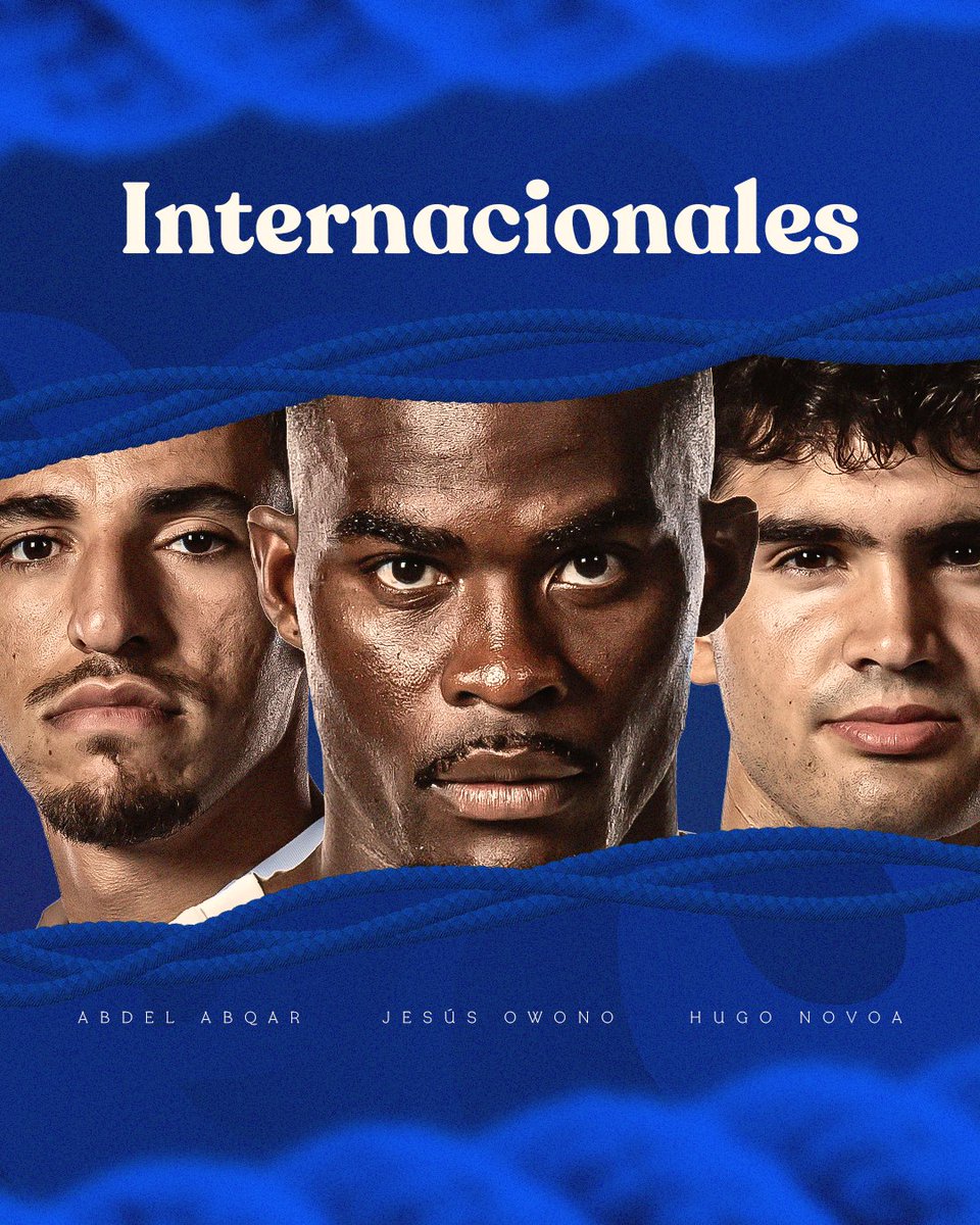 Deportivo Alavés (@alaves) on Twitter photo 📣 Tres jugadores albiazules, convocados con sus selecciones.
🔹 <a href="/1owono/">Jesus Owono</a>
🔹 <a href="/AbqarAbdel/">Abdel Abqar</a>
🔹 <a href="/hugonovoa_/">Hugo Novoa</a>
ℹ️ t.ly/rGWrF
#InternacionalesDA 🌍
#GoazenGlorioso ⚪🔵 📣 Tres jugadores albiazules, convocados con sus selecciones.
🔹 <a href="/1owono/">Jesus Owono</a>
🔹 <a href="/AbqarAbdel/">Abdel Abqar</a>
🔹 <a href="/hugonovoa_/">Hugo Novoa</a>
ℹ️ t.ly/rGWrF
#InternacionalesDA 🌍
#GoazenGlorioso ⚪🔵
