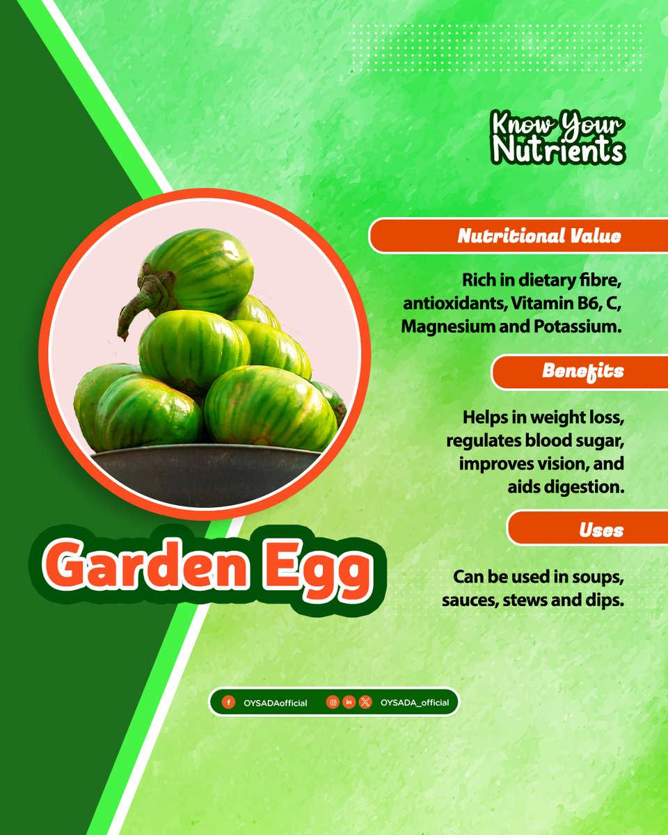OYSADA_official's tweet photo. A better pairing for garden eggs other than groundnuts, you will not find. Or is there? https://t.co/1IBkJBGC7b