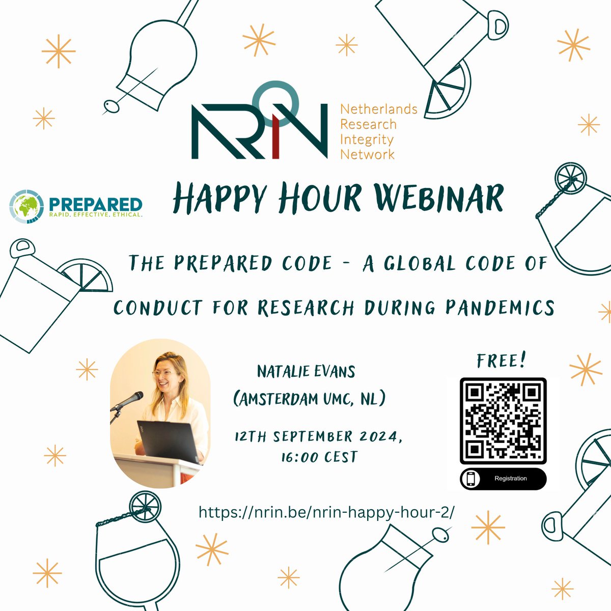 The <a href="/PreparedEU/">PREPARED EU</a> project is conducting a public engagement webinar introducing the draft PREPARED Code - A Global Code of Conduct for Research during Pandemics. The PREPARED Code is for researchers, research ethics committees and research integrity offices.