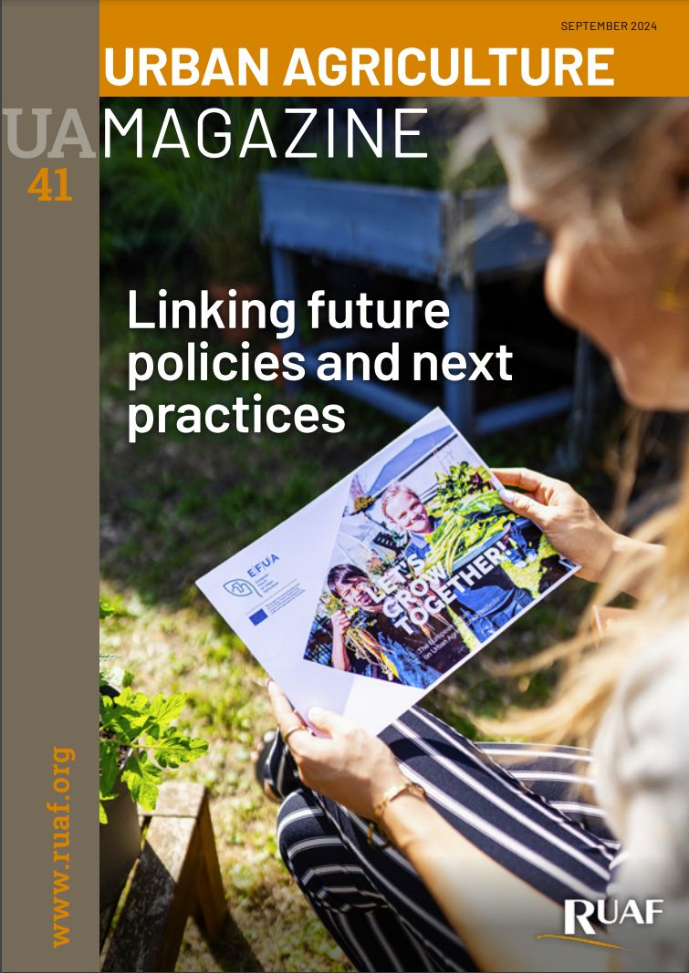 RUAF (@ruaf) on Twitter photo 📢 OUT NOW! Urban Agriculture Magazine no. 41: 'Linking future policies and next practices', in partnership with <a href="/efua_eu/">EFUA</a>. It showcases actions, innovative policies, and unexplored angles of #urbanagriculture, in Europe and elsewhere. 
Download: ruaf.org/document/urban… 📢 OUT NOW! Urban Agriculture Magazine no. 41: 'Linking future policies and next practices', in partnership with <a href="/efua_eu/">EFUA</a>. It showcases actions, innovative policies, and unexplored angles of #urbanagriculture, in Europe and elsewhere. 
Download: ruaf.org/document/urban…