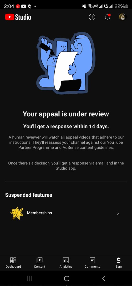 Mayur8611's tweet photo. @TeamYouTube https://t.co/MfbSkwI5J1 this my channel link..

This is 2nd time @TeamYouTube .. that's not good for my channel.. pls do something.. 1st time 20 aug.. nd then now https://t.co/NTKn6GMqFs