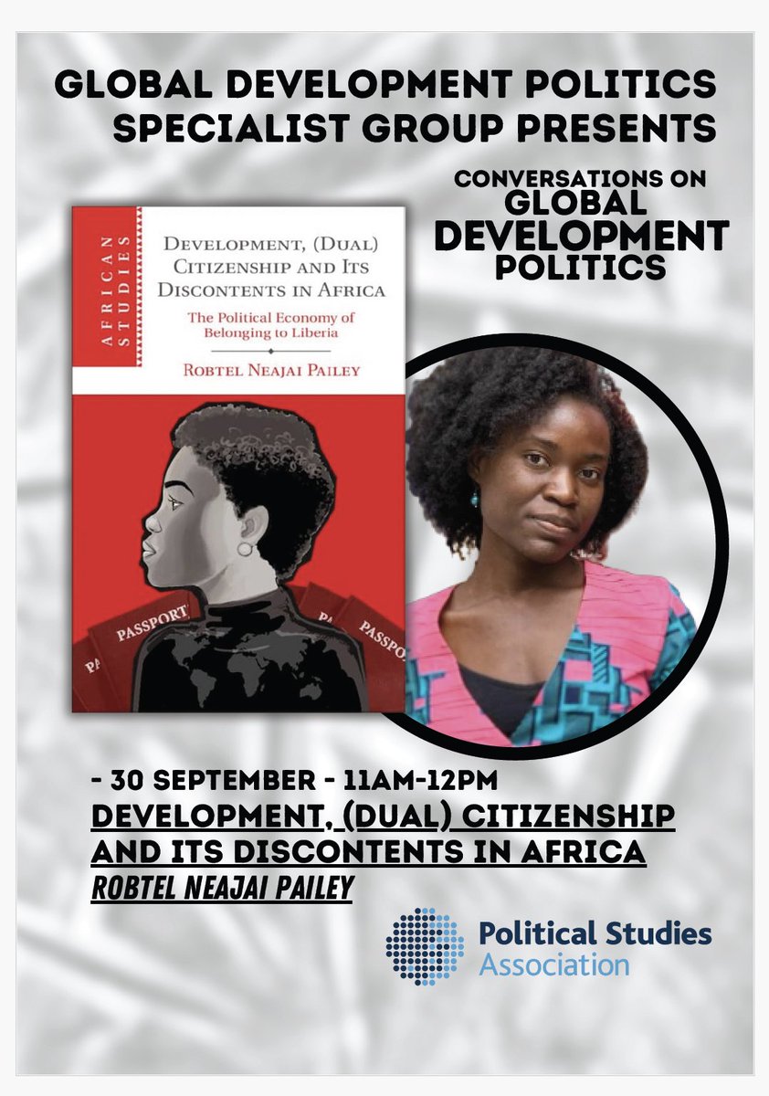 Folks: We are thrilled to launch "Conversations on Global Development Politics",  where we get to chat with the incredible authors of amazing books on the profound transformations shaping our world. 

More details, including registration links, here:
psa.ac.uk/specialist-gro…