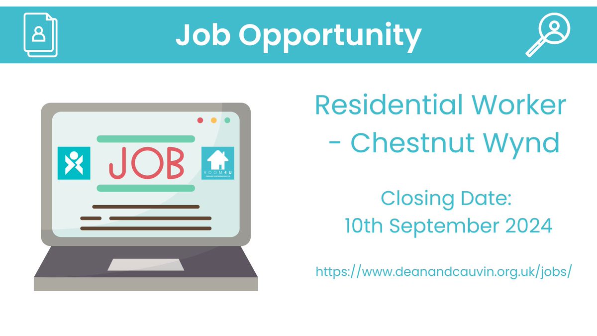 JOB OPPORTUNITY

Looking for your next role?

We're looking for a new Residential Workers to be based at our fantastic new home at Chestnut Wynd.

Read more and apply at
deanandcauvin.org.uk/jobs

#EdinburghJobs