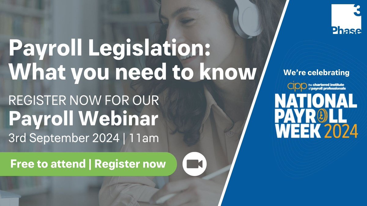 Last chance to register! 
 
Join us today for our FREE webinar on 'Payroll Legislation: What You Need to Know'. Stay ahead with the latest updates and insights on payroll compliance!
 
Don't miss out! Register now: hubs.ly/Q02NlXG40

#npw24