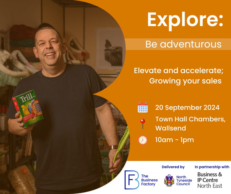📢 We’ve teamed up with <a href="/BIPCNorthEast/">BIPC North East</a> to offer a new workshop, designed to help sellers and market traders grow their sales.

Delivered by Retail Expert, Karen Williamson:

📅 Friday 20 September
📍 Town Hall Chambers, Wallsend
⌚ 10am – 1pm

Book 👉 businessfactorynt.co.uk/how-to-grow-yo…