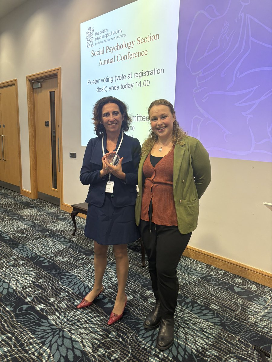 Professor Rhiannon Turner (@rhiannon_turner) on Twitter photo BPS <a href="/socialpsychUK/">BPS Social Psychology Section</a> distinguished contribution to social psychology Award being given to <a href="/PaoliniStefi/">StefiPaolini</a> by former president <a href="/MhairiBowe/">Mhairi Bowe SocPsy</a>. Proud to call Stefi a colleague and friend - an exceptional researcher and person! #bpssocialbelfast2024 BPS <a href="/socialpsychUK/">BPS Social Psychology Section</a> distinguished contribution to social psychology Award being given to <a href="/PaoliniStefi/">StefiPaolini</a> by former president <a href="/MhairiBowe/">Mhairi Bowe SocPsy</a>. Proud to call Stefi a colleague and friend - an exceptional researcher and person! #bpssocialbelfast2024