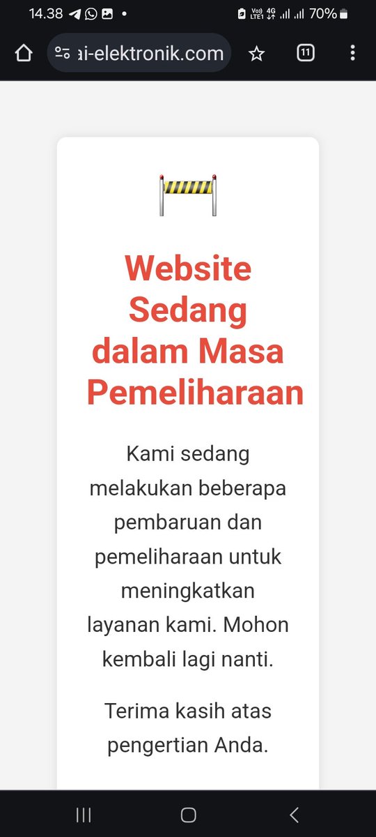 Peringatan Darurat
E-materai tidak bisa lagi diakses seluruh Indonesia. 
#ematerai #peruri  #CPNS2024 #sscasn2024 #bkn #PeringatanDarurat