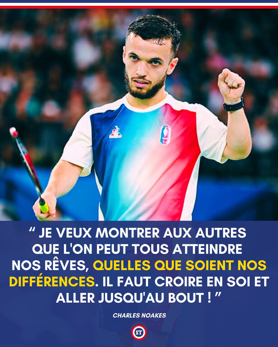 sportricolore's tweet image. 🇫🇷 Le très beau message de Charles Noakes après son fabuleux sacre paralympique 🤩

Inspirant.

#Paris2024 

📸 CPSF / KMSP