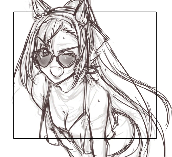 毎日絵は描いてるけど上げるものがない!ので落描きバクちゃん これぐらいササっと仕上げたい… 