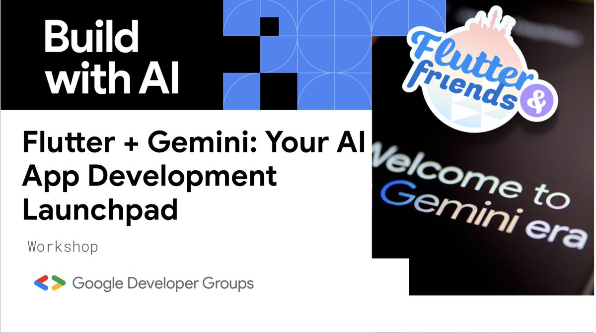 alfredobs97's tweet image. Only to hours to start the workshop to integrate #Gemini and #Gemma in your Flutter app 🤖🚀

#FlutterNFriends @FlutterNFriends
