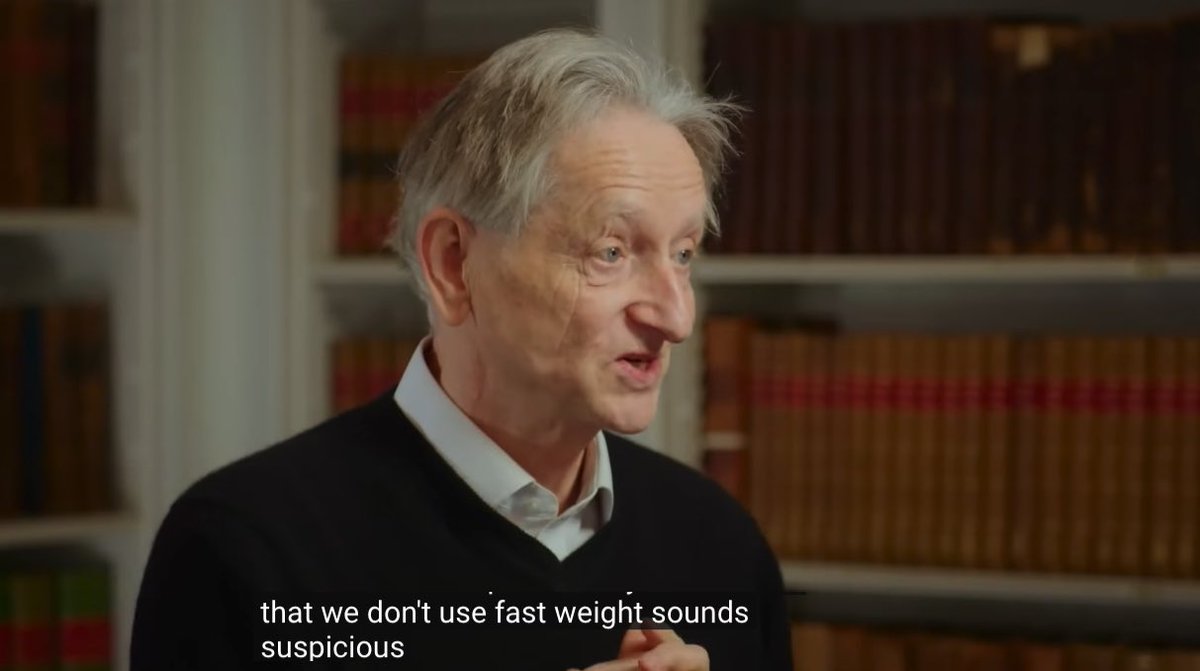 gkdzew's tweet photo. Geoffrey Hinton:
We don’t use fast weight sounds suspicious! https://t.co/mjnUpmd3Wk