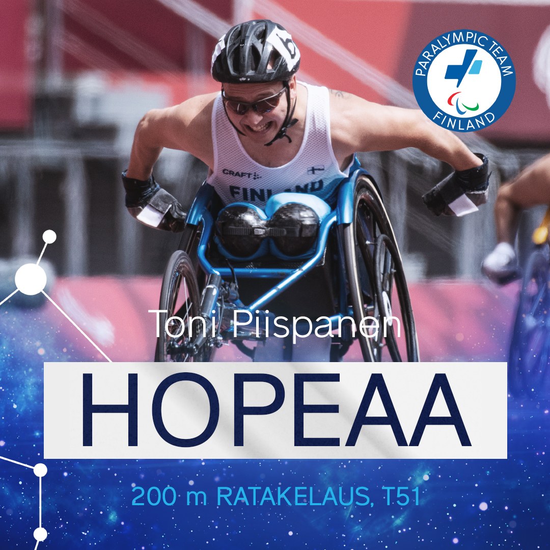 Suomen Paralympiakomitea (@finnparalympic) on Twitter photo Onnea Toni Piispanen, HOPEAA T51 200 m ratakelaus!!! 🥈
#Paris2024 #Pariisi2024 #ParalympicTeamFI #PohjoisenTähdet #paralympialaiset #paralympics #yleisurheilu #parayleisurheilu #ratakelaus <a href="/yleisurheilu/">Yleisurheilu</a> Onnea Toni Piispanen, HOPEAA T51 200 m ratakelaus!!! 🥈
#Paris2024 #Pariisi2024 #ParalympicTeamFI #PohjoisenTähdet #paralympialaiset #paralympics #yleisurheilu #parayleisurheilu #ratakelaus <a href="/yleisurheilu/">Yleisurheilu</a>