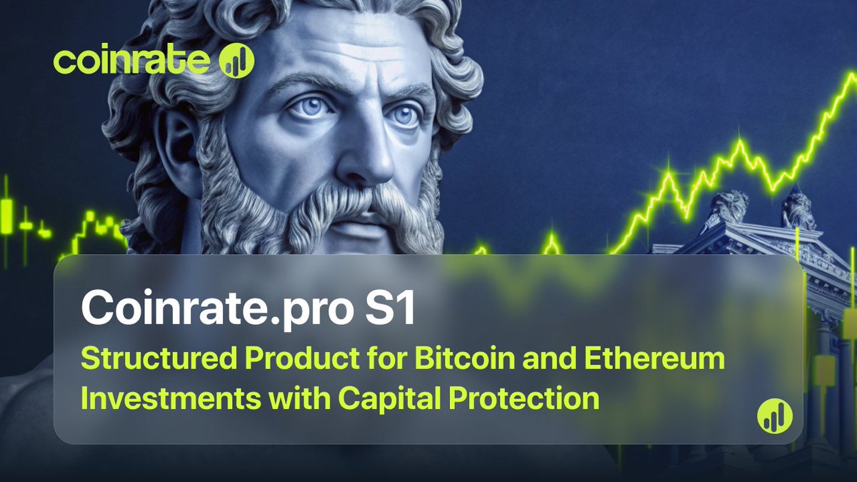<a href="/CoinratePro/">Coinrate.pro</a> Launches S1: Structured Product for Bitcoin and Ethereum Investments with Capital Protection  

In the context of ongoing volatility in the cryptocurrency market, <a href="/CoinratePro/">Coinrate.pro</a> has launched the innovative #S1 structured investment product. This product aims to provide