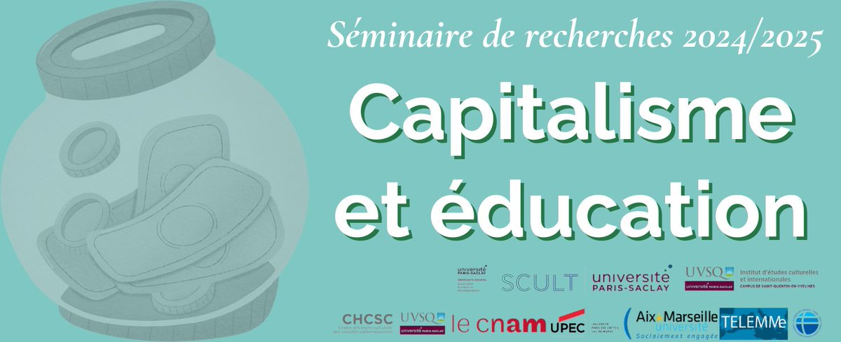 C’est la rentrée! Parlons de capitalisme &amp; d’éducation dans notre nouveau séminaire avec <a href="/NafaaNora/">Nora Nafaa</a> &amp; @marieadmenard 1ère séance le 19/09 « Enseignement supérieur et édupreneurs » avec Hicham Jamid &amp; Kévin Mary, 19/09, 14h30 <a href="/LeCnam/">Le Cnam</a> détails ➡️ edcapitalism.hypotheses.org/187 <a href="/CHCSCuvsq/">CHCSC</a>