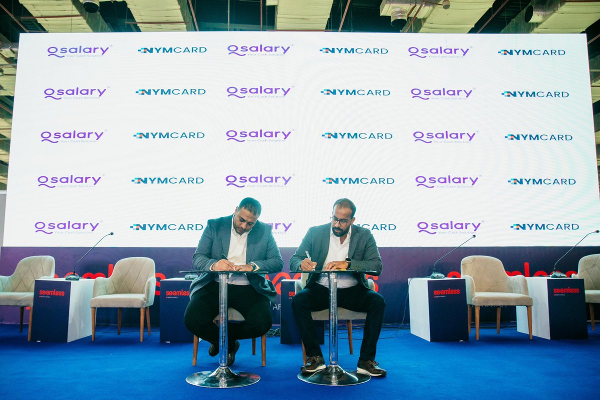 SeamlessNA's tweet photo. Monumental deals are forged at Seamless North Africa! 🚀We are thrilled to announce the official launch of @Qsalaryapp_eg in Egypt, in partnership with @NymCard, a leading financial technology service provider in the MEA region. 
#SeamlessNA #Fintech #Partnership #Innovation https://t.co/A7wo4LaSiz