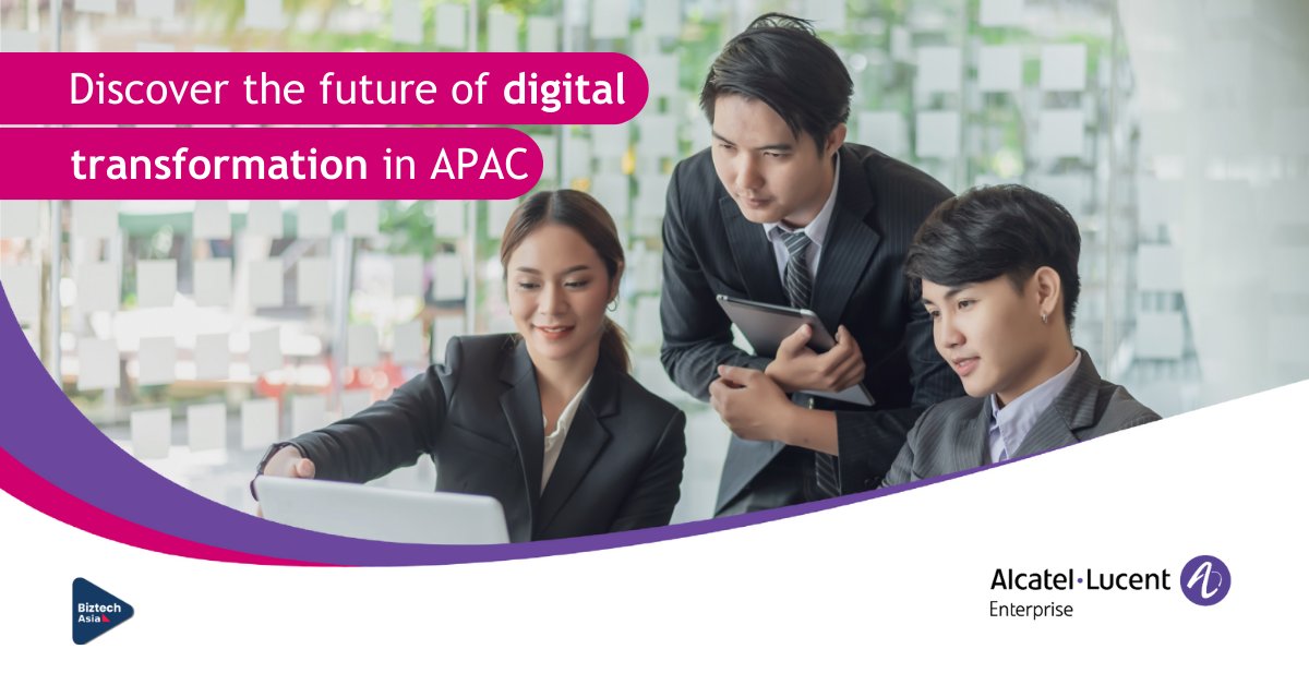 Our Director of Strategic Partnerships (APAC), Dirk Dumortier joined Biztech Asia’s C-Suite Conversations Show to discuss how ALE drives enterprises' #DigitalTransformation across key verticals in APAC. biztech.asia/conversations/… #WhereEverythingConnects
