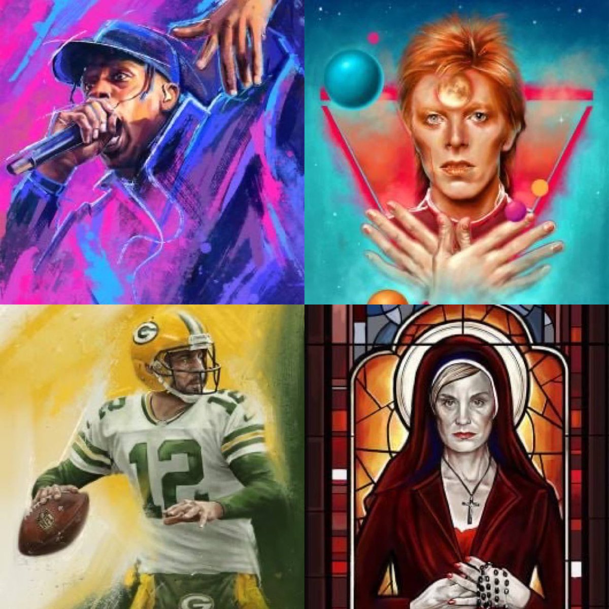 KJAartists's tweet photo. 💫 Discover our Artist of the Week, Rob💫

🎨Illustrator working in sports &amp; entertainment with big brand names

🎨 Projects include editorials, ticket designs, billboards, print &amp; apparel merchandise, movie posters

#ArtistOfTheWeek #CreativeInspiration #Artisticjourney https://t.co/AAVgZnmv0b