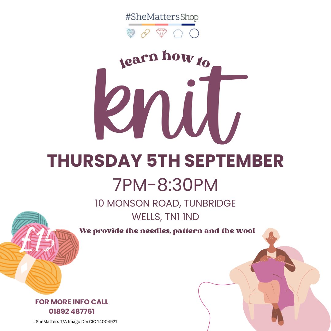 She_matters_uk's tweet photo. Have you heard about our 'Hatty' Christmas Campaign? We are aiming to provide 760 women in prison with a handmade hat!!

Want to join in but don't know how to kit yet?... If so, don't miss our #SheMatters Knitting Workshop THIS THURSDAY!

Register at https://t.co/DGAkBtioXC https://t.co/W5lBDriIlg