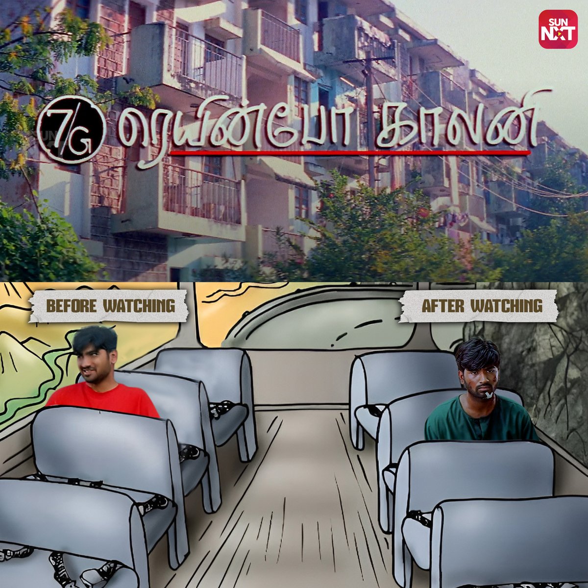 sunnxt's tweet photo. Excited to hear about your favorite movie and your before & after watching reactions! ๐๐ฝ๐ฅ
Watch all these movies now on #SunNXT
#KaadhalKonden #Pithamagan #7GRainbowColony #TheCricketer #96onSunNXT #Eyarkai #Goa #Vaanam #DeivaThirumagal #Kalakalappu https://t.co/7zKchnyv2G
