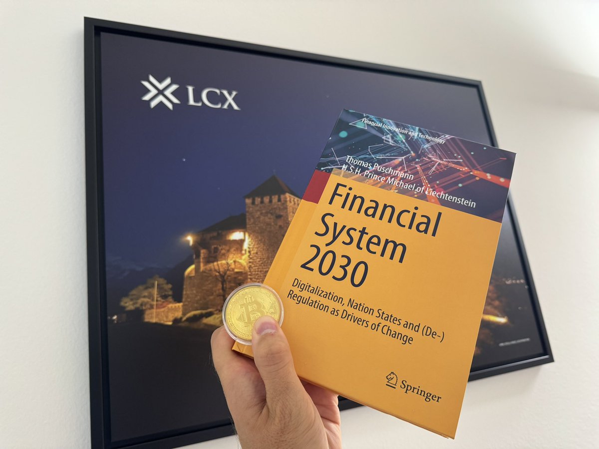 montymetzger's tweet photo. Just received the new book by H.S.H. Prince Michael of Liechtenstein “Financial System 2030” 📕 👏  @MvLiechtenstein @GIS_Reports https://t.co/yOsV5OooLZ