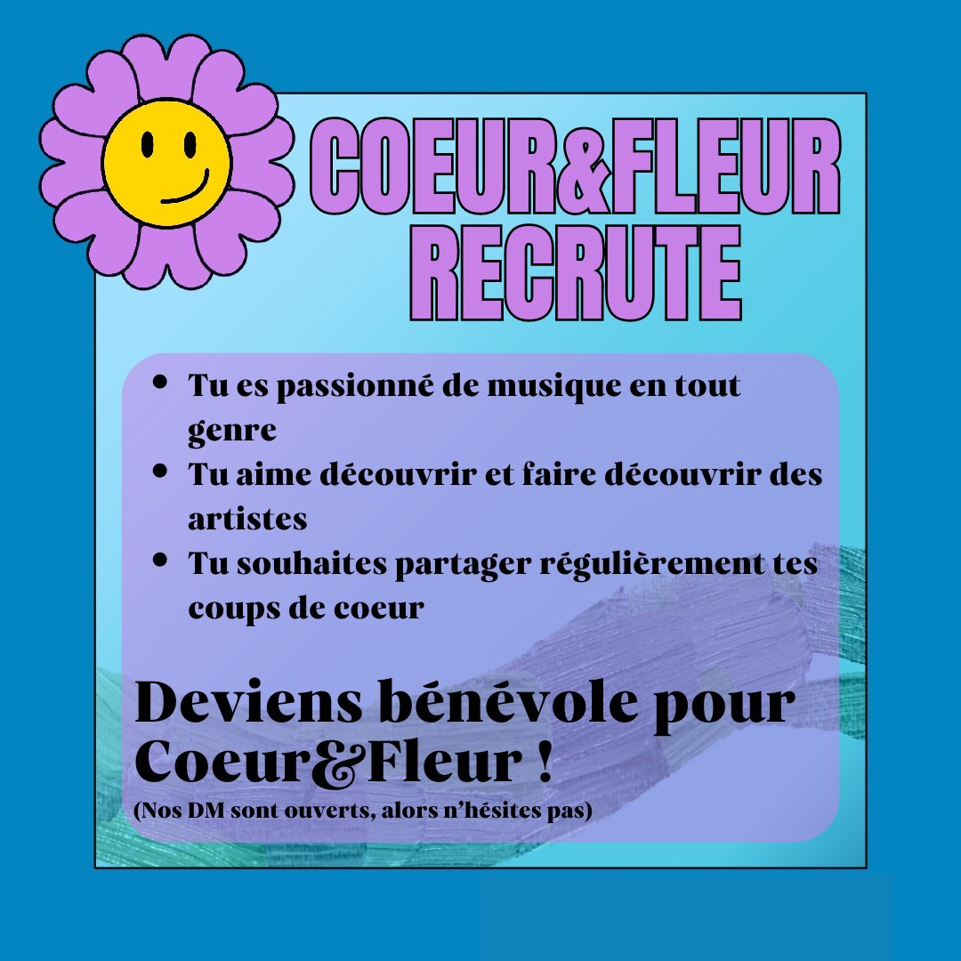 CoeurEtFleur's tweet photo. ⚠️COEUR&amp;FLEUR RECRUTE⚠️ https://t.co/gHbdVqshQ2